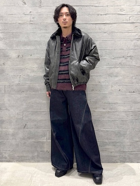 「アイテム（ニット/セーター）」を使った、🐯としくん🐯さん（メンズ・171cm・30代）の冬コーディネート