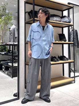 「アイテム（カーゴパンツ）」を使った、🐯としくん🐯さん（メンズ・171cm・30代）の夏コーディネート