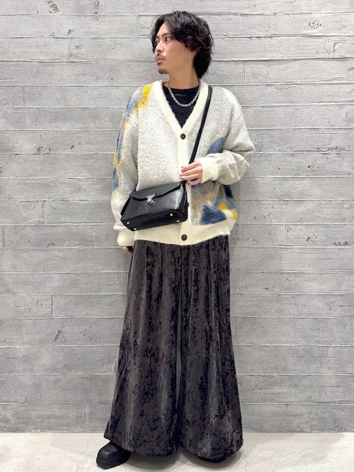 マルチカラージャガードカーディガン(HARE)（カーディガン/ボレロ