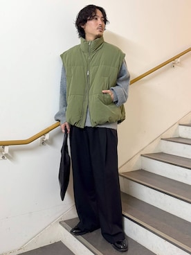 「アイテム（ニット/セーター）」を使った、🐯としくん🐯さん（メンズ・171cm・30代）の秋コーディネート