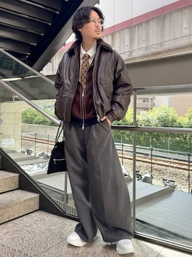 「アイテム（カーディガン/ボレロ）」を使った、🐯としくん🐯さん（メンズ・171cm・30代）の秋コーディネート