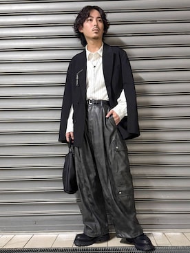 「アイテム（テーラードジャケット）」を使った、🐯としくん🐯さん（メンズ・171cm・30代）の秋コーディネート