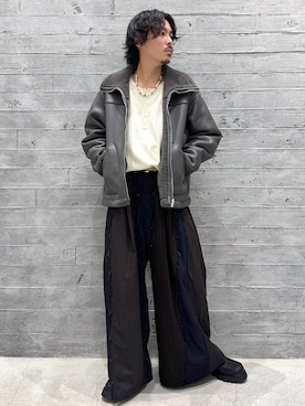 「アイテム（ニット/セーター）」を使った、🐯としくん🐯さん（メンズ・171cm・30代）の秋コーディネート