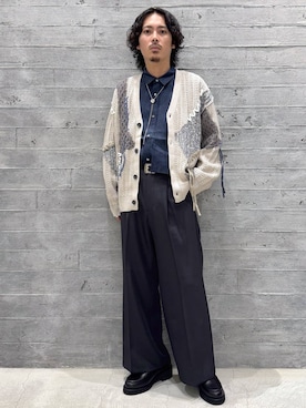 「アイテム（スラックス）」を使った、🐯としくん🐯さん（メンズ・171cm・30代）の秋コーディネート