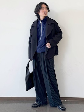 「アイテム（トートバッグ）」を使った、🐯としくん🐯さん（メンズ・171cm・30代）の秋コーディネート