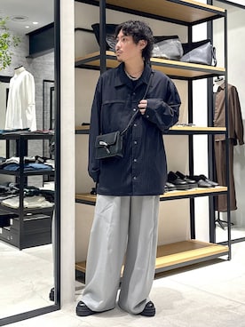 「HARE（ハレ）のプレ－ントゥZIPシューズ(HARE)（ドレスシューズ）」を使った、🐯としくん🐯さん（メンズ・171cm・30代）の夏コーディネート
