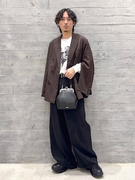 「アイテム（テーラードジャケット）」を使った、🐯としくん🐯さん（メンズ・171cm・30代）の秋コーディネート
