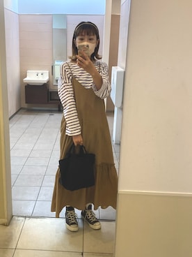 「flower」｜「アイテム（ワンピース/ドレス）」を使った、ミモト☺︎さん（レディース・160cm）の春コーディネート