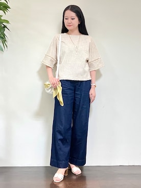 「UNTITLED（アンタイトル）のアイテム」を使った、カレンさん（レディース・162cm）の夏コーディネート