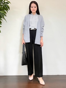 「レディーススーツ」｜カレンさん（レディース・162cm）の秋コーディネート