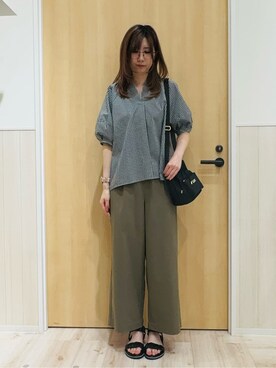 「Lee（リー）のアイテム（ショルダーバッグ）」を使った、Naさん（レディース・168cm）の春コーディネート