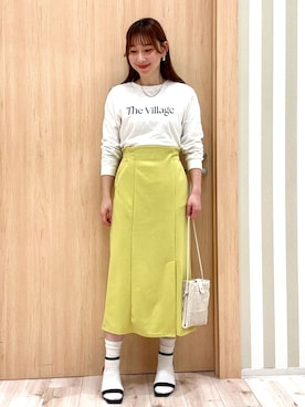 「DRESKIP（ドレスキップ）のアイテム」を使った、ririさん（レディース・162cm）の春コーディネート