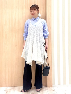 「SHOO・LA・RUE（シューラルー）のアイテム」を使った、ririさん（レディース・161cm）の春コーディネート