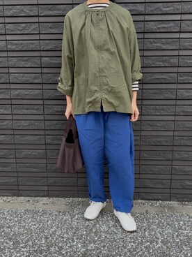 「SAINT JAMES（セントジェームス）のアイテム」を使った、makapuu2026さん（レディース・157cm）の春コーディネート