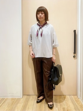 「DRESKIP（ドレスキップ）のアイテム」を使った、yocchiさん（レディース・162cm）の秋コーディネート