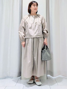 「UNTITLED（アンタイトル）のアイテム（ブルゾン）」を使った、Onumaさん（レディース・163cm）の春コーディネート