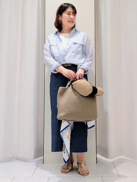 「UNTITLED（アンタイトル）のアイテム（バッグ）」を使った、Onumaさん（レディース・163cm）の春コーディネート