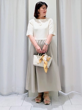 「UNTITLED（アンタイトル）のアイテム」を使った、Onumaさん（レディース・163cm）の夏コーディネート