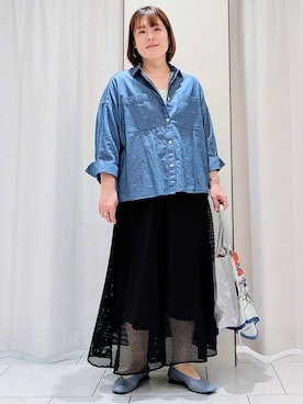「MILOS（ミロス）のアイテム」を使った、Onumaさん（レディース・163cm）の春コーディネート