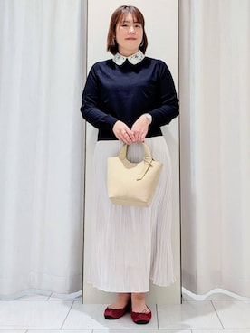 「UNTITLED（アンタイトル）のアイテム（バッグ）」を使った、Onumaさん（レディース・163cm）の冬コーディネート