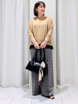 「UNTITLED（アンタイトル）のアイテム」を使った、Onumaさん（レディース・163cm）の秋コーディネート