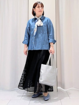 「MILOS（ミロス）のアイテム」を使った、Onumaさん（レディース・163cm）の春コーディネート