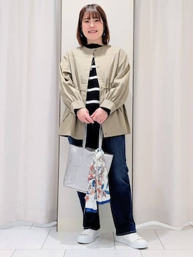 「MILOS（ミロス）のアイテム」を使った、Onumaさん（レディース・163cm）の春コーディネート