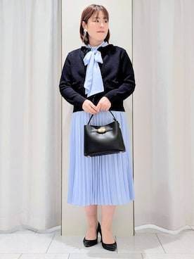 「UNTITLED（アンタイトル）のアイテム（ワンピース/ドレス）」を使った、Onumaさん（レディース・163cm）の冬コーディネート