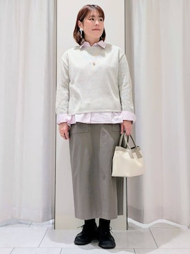 「SOUP（スープ）のアイテム」を使った、Onumaさん（レディース・163cm）の冬コーディネート