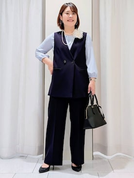 「INDIVI（インディヴィ）のアイテム」を使った、Onumaさん（レディース・163cm）の春コーディネート