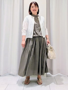 「UNTITLED（アンタイトル）のアイテム」を使った、Onumaさん（レディース・163cm）の夏コーディネート
