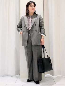 「UNTITLED（アンタイトル）のアイテム（バッグ）」を使った、Onumaさん（レディース・163cm）の冬コーディネート