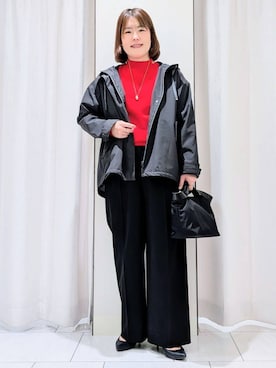 「UNTITLED（アンタイトル）のアイテム（ブルゾン）」を使った、Onumaさん（レディース・163cm）の冬コーディネート