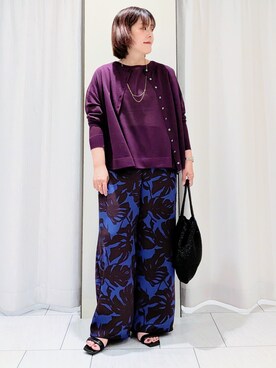 「アイテム（タンクトップ、ベージュ系）」を使った、Onumaさん（レディース・163cm）の秋コーディネート