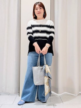 「UNTITLED（アンタイトル）のアイテム（ブルゾン）」を使った、Onumaさん（レディース・163cm）の春コーディネート