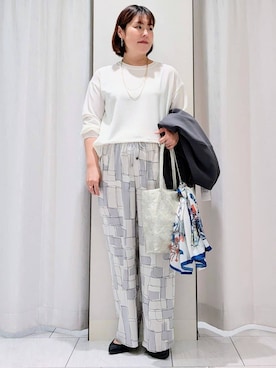 「UNTITLED（アンタイトル）のアイテム（ブルゾン）」を使った、Onumaさん（レディース・163cm）の春コーディネート