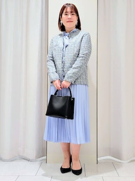 「UNTITLED（アンタイトル）のアイテム（ワンピース/ドレス）」を使った、Onumaさん（レディース・163cm）の冬コーディネート