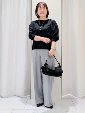 「アイテム（タンクトップ、ベージュ系）」を使った、Onumaさん（レディース・163cm）の秋コーディネート