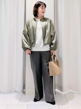 「UNTITLED（アンタイトル）のアイテム」を使った、Onumaさん（レディース・163cm）の秋コーディネート