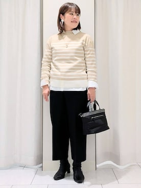 「Airpapel（エアパペル）のアイテム」を使った、Onumaさん（レディース・163cm）の春コーディネート