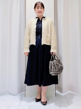 「UNTITLED（アンタイトル）のアイテム」を使った、Onumaさん（レディース・163cm）の秋コーディネート