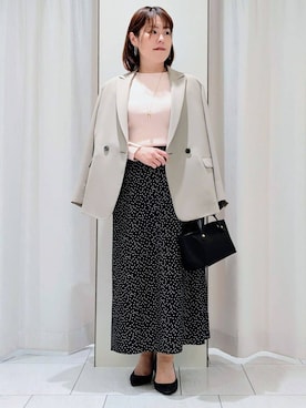 「SOUP（スープ）のアイテム」を使った、Onumaさん（レディース・163cm）の春コーディネート