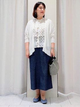 「UNTITLED（アンタイトル）のアイテム（ネックレス）」を使った、Onumaさん（レディース・163cm）の春コーディネート