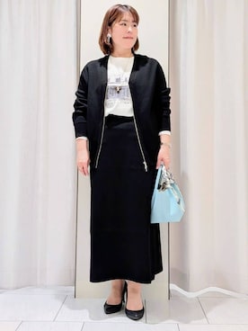 「UNTITLED（アンタイトル）のアイテム（バッグ）」を使った、Onumaさん（レディース・163cm）の冬コーディネート