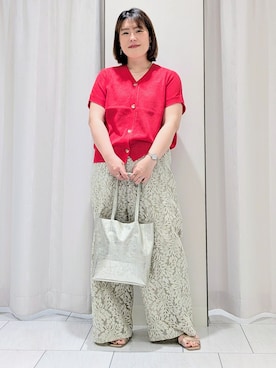 「MILOS（ミロス）のアイテム」を使った、Onumaさん（レディース・163cm）の春コーディネート