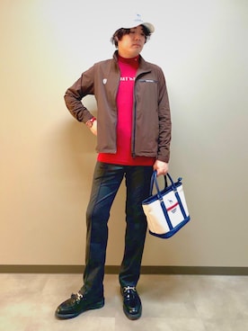 「adabat（アダバット）のアイテム」を使った、ナカニーさん（メンズ・170cm）の秋コーディネート