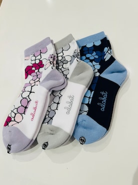 「adabat（アダバット）のフラワーショートソックス（Socks、ピンク系）」を使った、m.aさん（レディース・166cm）の夏コーディネート