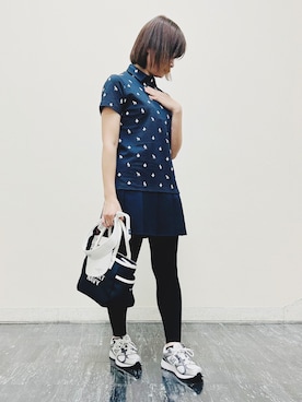 「アイテム（サンバイザー）」を使った、m.aさん（レディース・166cm）の夏コーディネート