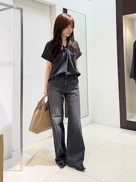 「UNTITLED（アンタイトル）のアイテム（シャツ/ブラウス）」を使った、kaoruさん（レディース・159cm）の夏コーディネート