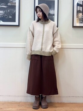 えぬさん(レディース・159cm)の冬コーディネート